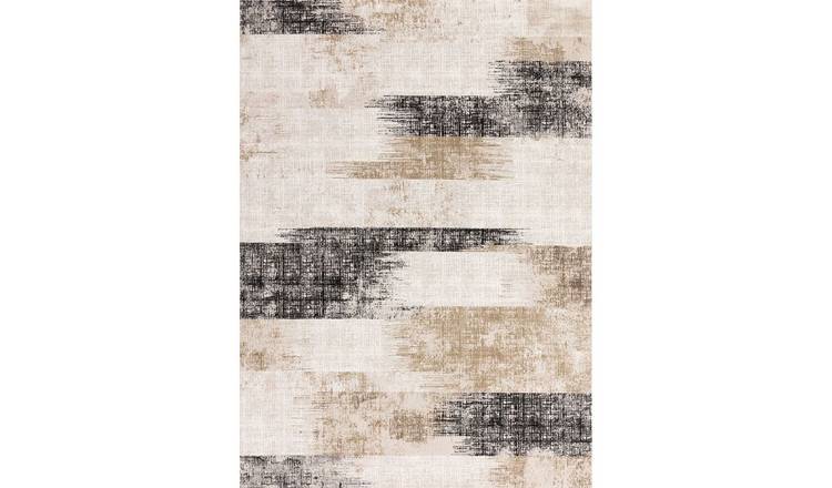 Mega Flooring Beige Modern Abstract Rug - 120 x 170cm
