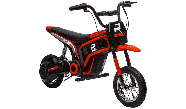 HOMCOM 24V 350W Ages 8 to 12 Years Pneumatic Tyres Ride on Motorbike - Red
