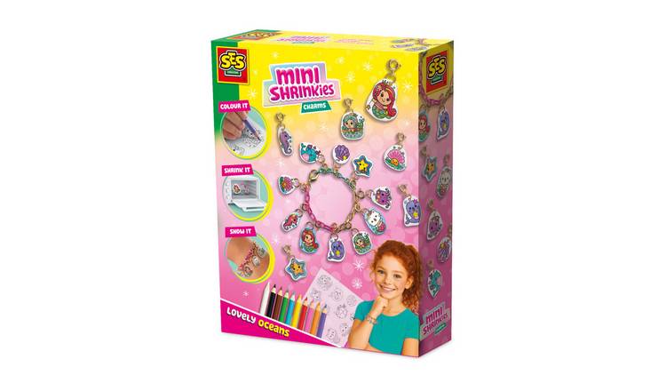 SES Creative Mini Shrinkies Charms Jewellery Craft Activity Set - Lovely Ocean