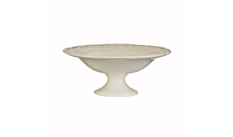 Orsina Georgia Footed Bowl with Diamante - Cream