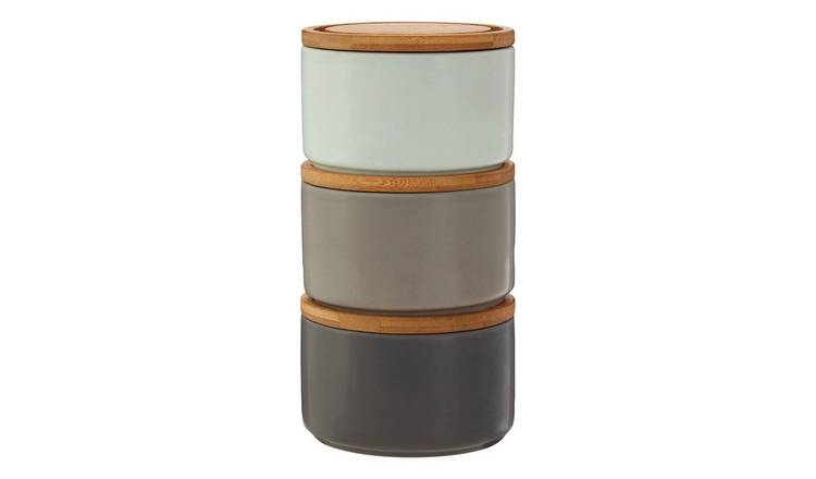 Orsina Fenwick Set of Three Stacking Canisters