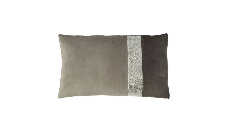 Orsina Bosie Kensington Townhouse Rectangular Cushion – Black and Silver