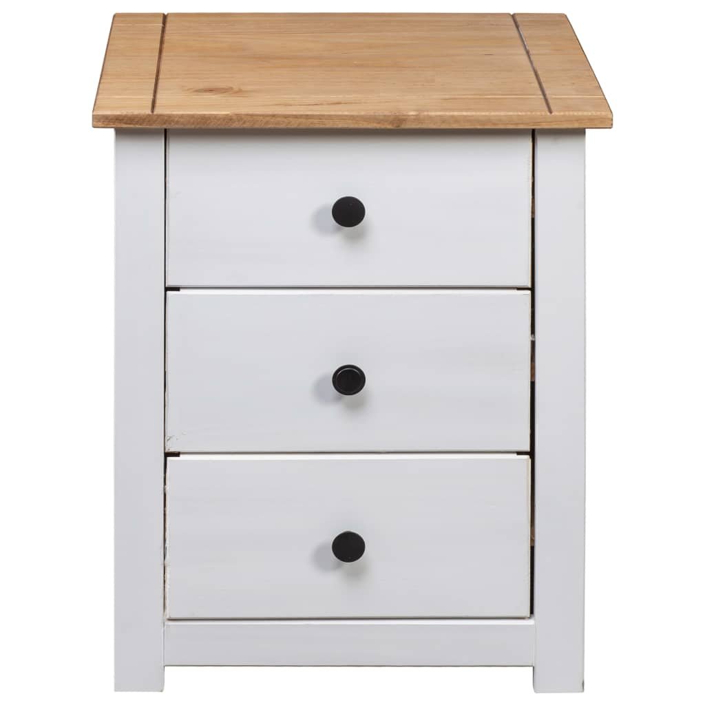 Walplus 3 Drawer Bedside Cabinet - White and Grey - 46 x 40 x 57 cm - Image 6