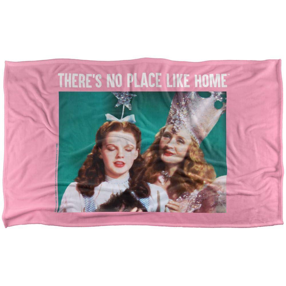 Wizard Of Oz Glinda No Place Like Home Soft Touch Blanket - 127cm x 152cm - Image 1