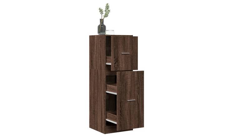 Walplus Engineered Wood Cabinet - Chestnut - 40 x 41 x 118 cm