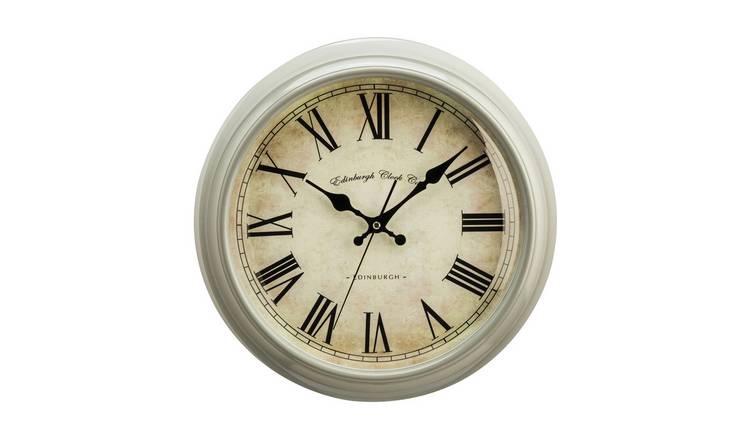 Orsina Vermont 35cm Dia Wall Clock - Black and Grey