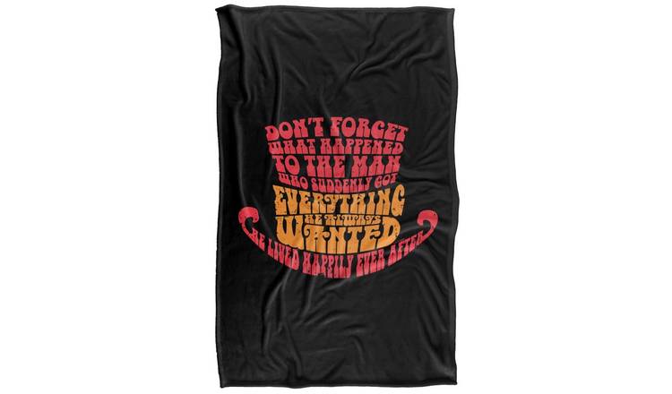 Willy Wonka & The Chocolate Lived Happily Ever After Blanket - 152cm x 127cm