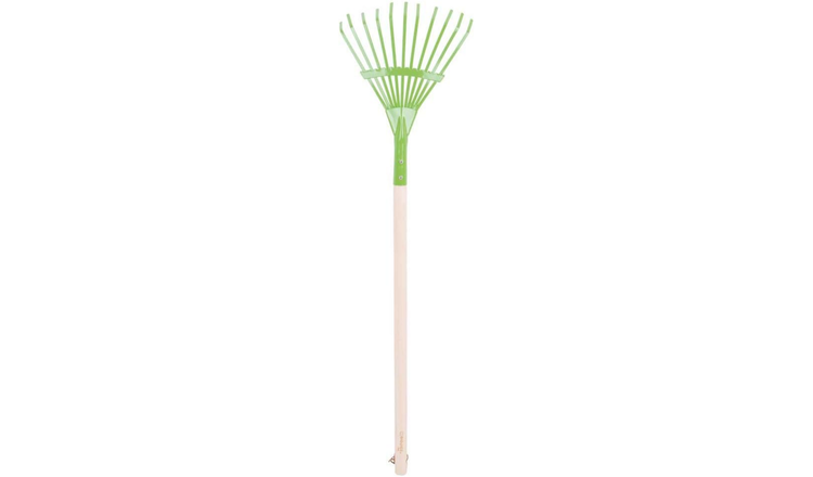 Bigjigs Toys Long Handled Leaf Rake - 3 Years +