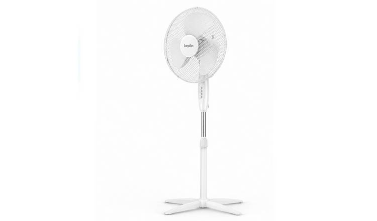 Keplin Home 3 Speed Pedestal Stand Fan - 16 Inch - White