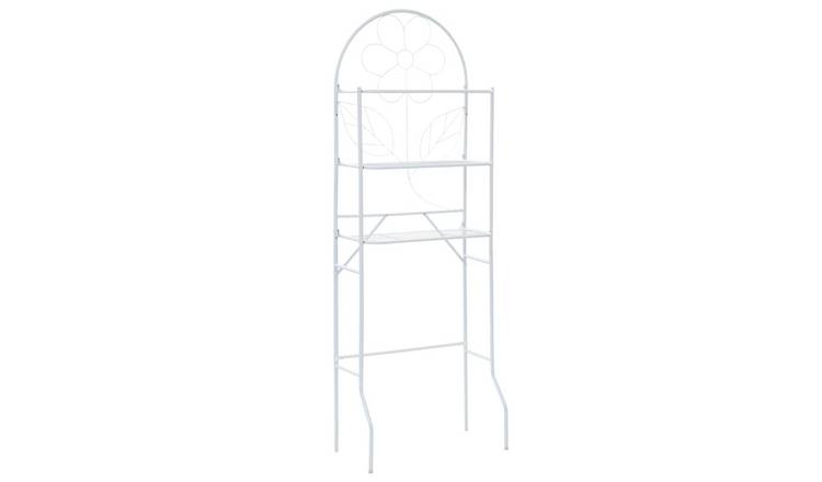 Walplus Steel Toilet Rack - White - 60 x 33 x 174 cm
