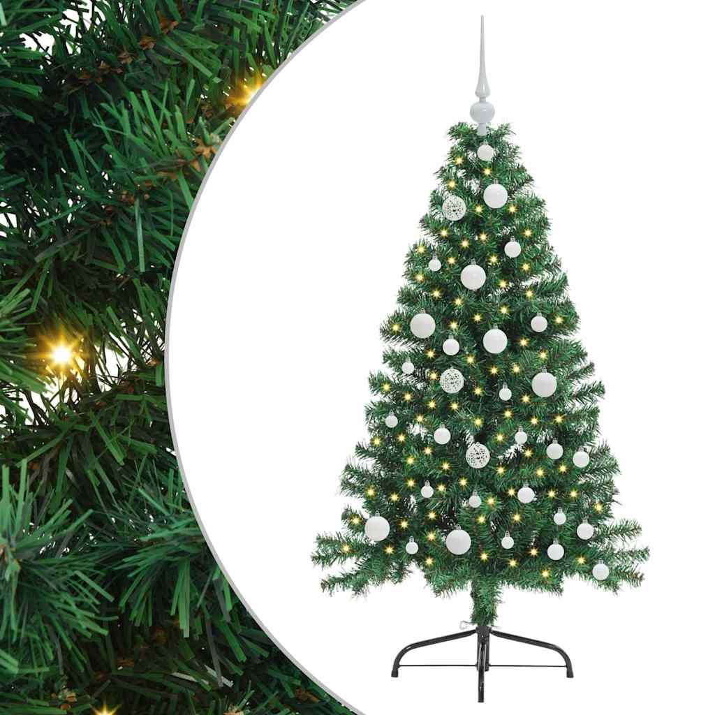 Walplus 150 LED String Lights Pre-lit Artificial Christmas Tree - Green - 120 cm - Image 2