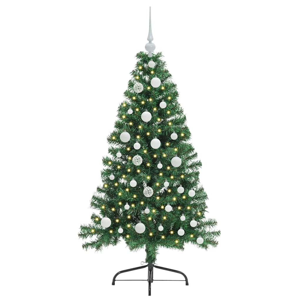 Walplus 150 LED String Lights Pre-lit Artificial Christmas Tree - Green - 120 cm - Image 3