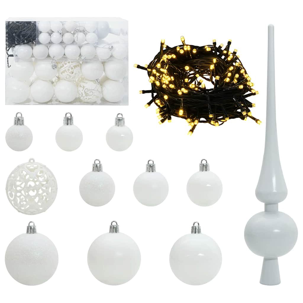 Walplus 150 LED String Lights Pre-lit Artificial Christmas Tree - Green - 120 cm - Image 6