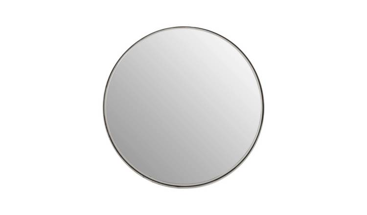 Orsina Leonov Small Nickel Finish Wall Mirror – Silver