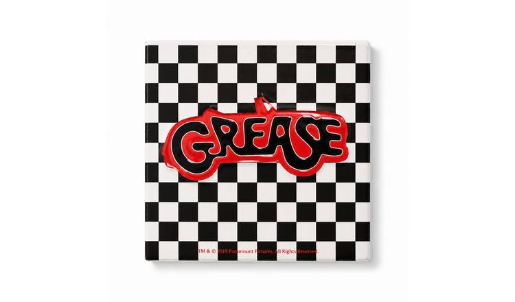 Widdop Fandomania Grease Checkerboard Coaster - Black and White
