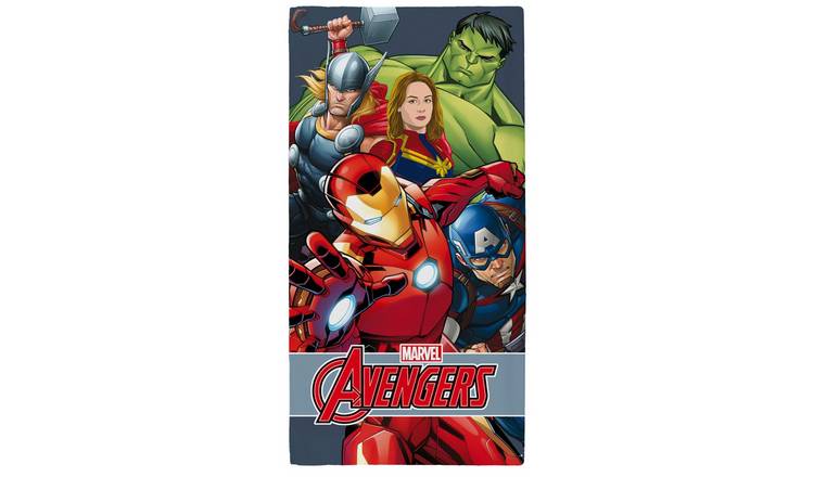 Marvel Avengers Power Bath Towel 70 x 140cm - Multi
