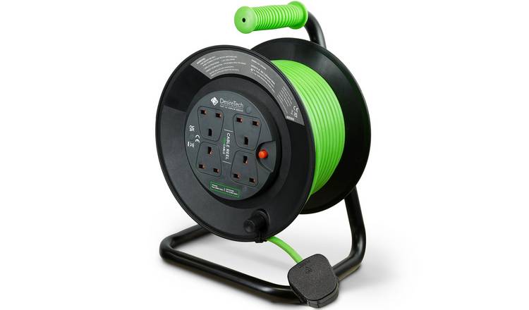Desiretech 13A 4 Socket Cable Reel Extension Lead - 25 Metre