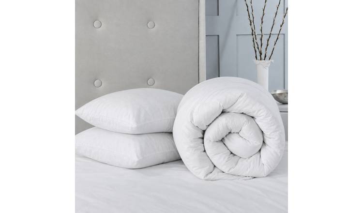 Snug City 4.5 Tog Polycotton Hollowfibre Duvet & Pillow Pair – Single Bed