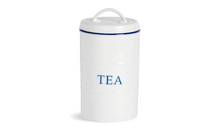 Nicola Spring White Farmhouse Tea Canister