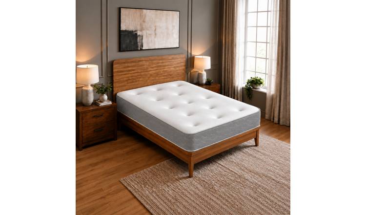 The Sleep People Grey Heaven Hybrid Tufted Open Coil Spring Mattress – Double