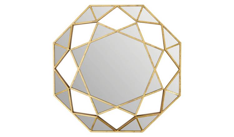Orsina Marcia Octagonal Wall Mirror – Gold