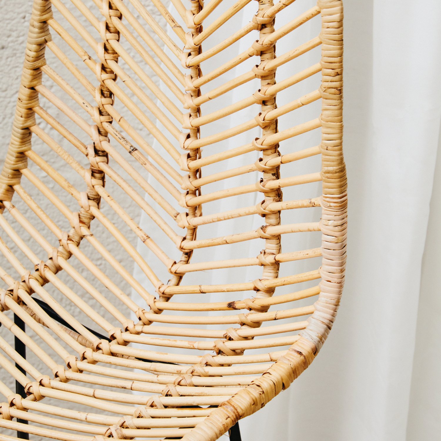 Orsina Manado Natural Rattan Bar Chair – Natural and Black - Image 4