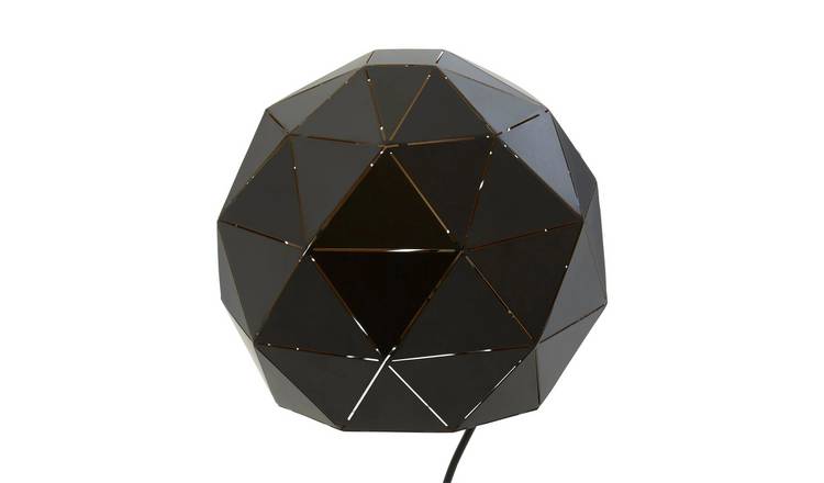 Orsina Mateo Geometric Metal Table Lamp – Black and Gold