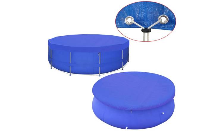 Walplus Round for 420 cm Pools Polyethylene Pool Cover - Dark Blue - 460 cm