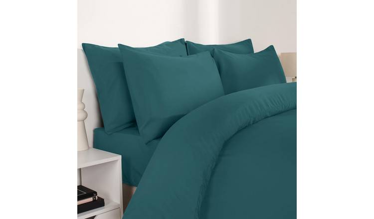OHS 2 Pack Plain Dyed Housewife Pillowcases - Teal