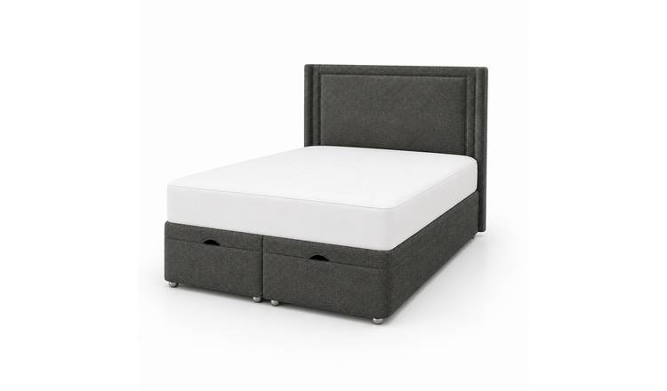 Comfy Deluxe Rome 6ft Super King  Ottoman End Lift  Bed Set - Grey
