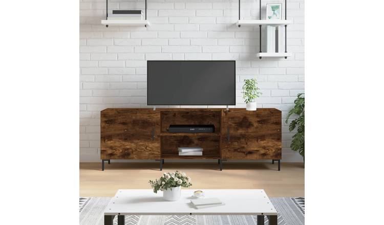 Walplus Engineered Wood TV Unit - Dark Oak - 150 x 30 x 50 cm