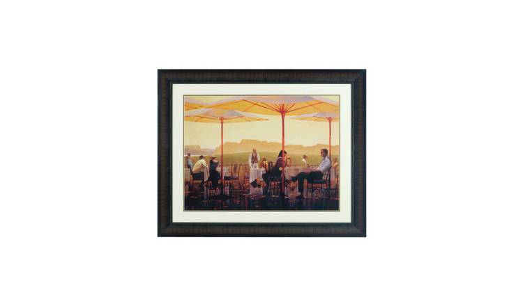 Orsina City Framed Winery Terrace Wall Art