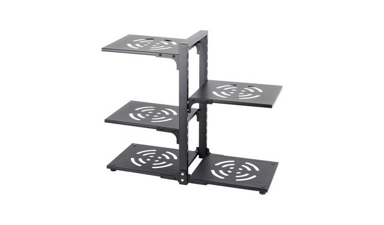 Living and Home 5-Tier Adjustable Kitchen Pot Rack - Black
