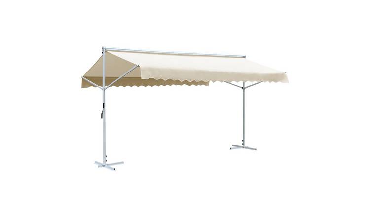 Walplus Polyester Sun Shade - Cream - 600 x 300 x 300 cm