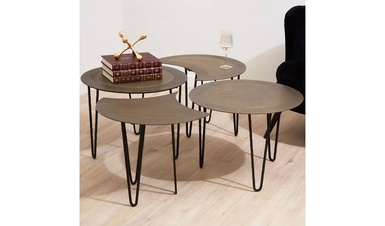 Orsina Metal Coffee Table - Black and Gold