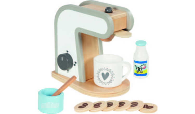 Goki Coffee Machine Wooden Pretend Playset - Age 3+