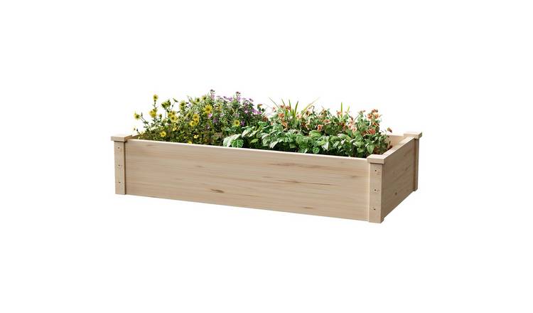 Greenera Wooden Raised Garden Bed Elevated Planter Box - 118 x 57.8 x 25cm