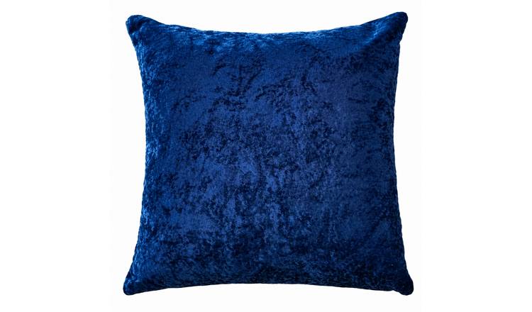 New Edge Blinds Crushed Velvet Navy Cushion Cover - 43 x 43cm