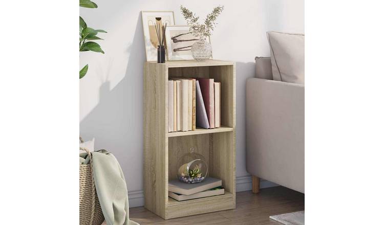 Walplus Engineered Wood Bookcase - Light Oak - 40 x 24 x 75 cm