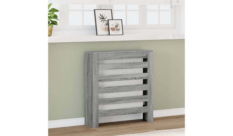 Walplus Engineered Wood Radiator Cover - Grey Sonoma - 78 x 20 x 82 cm