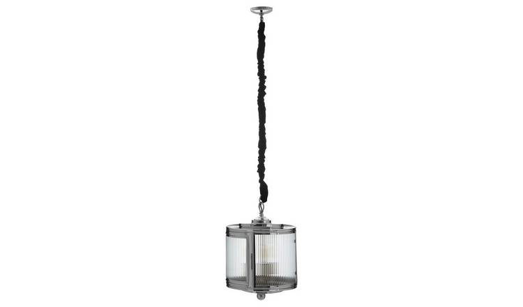 Orsina Calina Small Glass Pendant Light - Silver