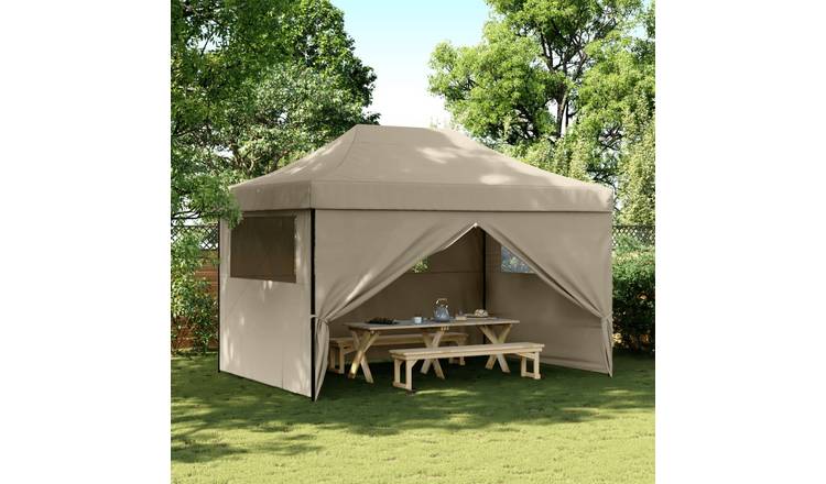 Walplus Foldable Pop-Up Party Tent with 4 Sidewalls - Taupe