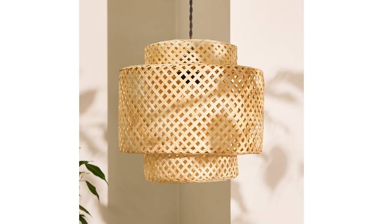 Dibor Bamboo Ceiling Shade - Natural 30cm