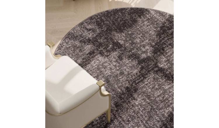 Hanse Home Brown Brilliance Prisma Modern Velour Round Rug - 160cm