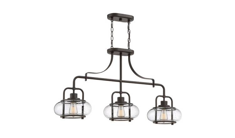 Elstead Quoizel 3 Arm Pendant Light - Olde Bronze