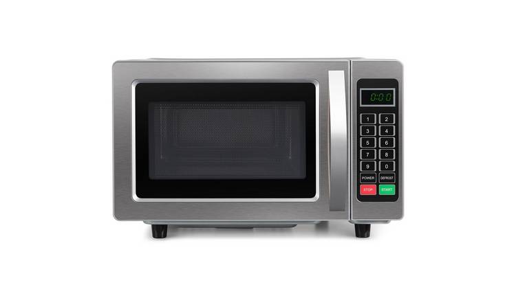 ElectriQ Freestanding 25L 1000W Flatbed Commercial Style Microwave - Silver