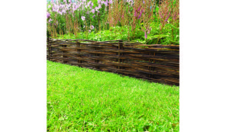 Primrose Woven Willow Hurdle Edging Panels Garden Border Perimeter - 40m