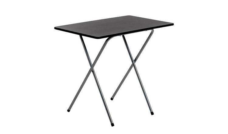 Harbour Housewares Wooden Folding Desk - Silver