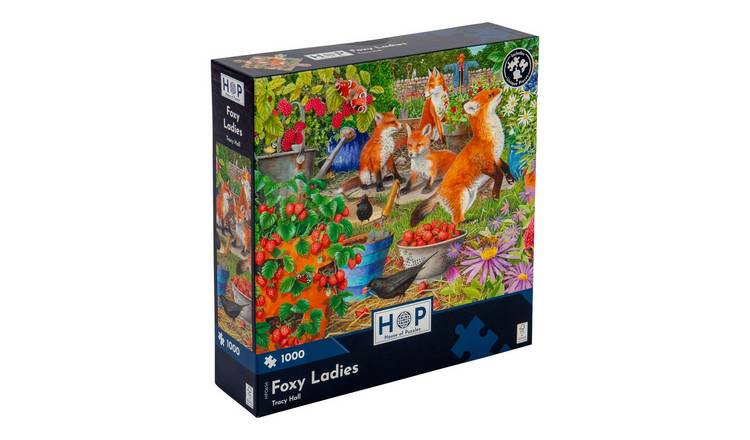 The House of Puzzles Foxy Ladies 1000 Piece Jigsaw Puzzle