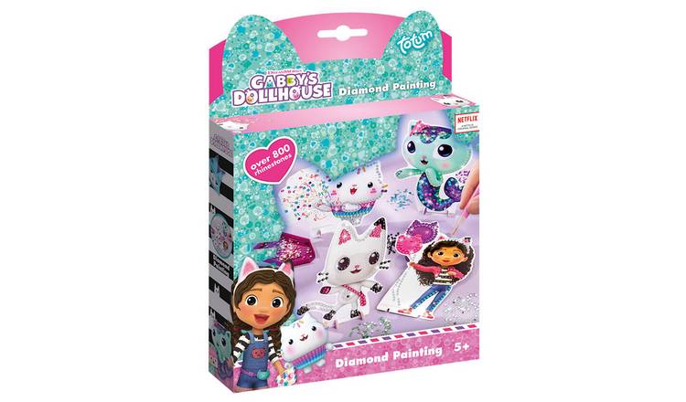 Totum Gabby's Dollhouse Diamond Painting Craft Set